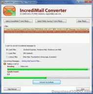 IncrediMail to EML Files Converter screenshot